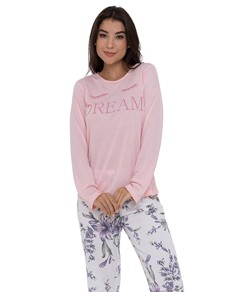 Pijama Feminino Longo Dream Floral Pellin (210143) Viscose