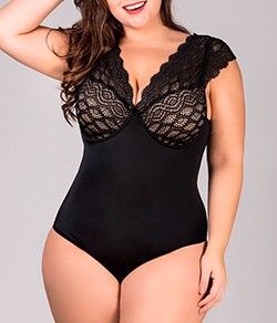 Body Redutor com Renda Plumas (281)