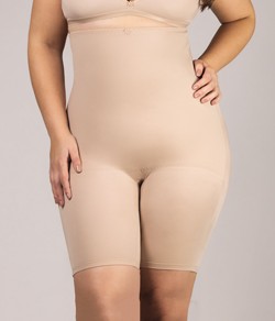 Bermuda Alta Redutora Plumas (298) Plus Size