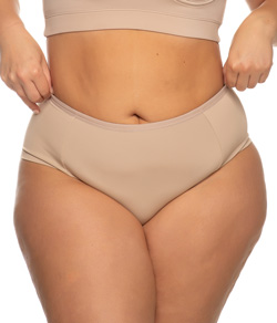 Calcinha Cavada Laterais Duplas Plumas (325) Plus Size