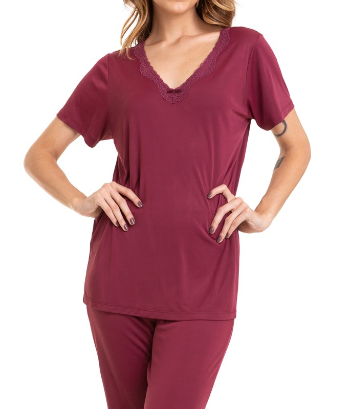 Pijama Feminino Capri Paulienne Clássica (C.P6.055.99) Microfibra 