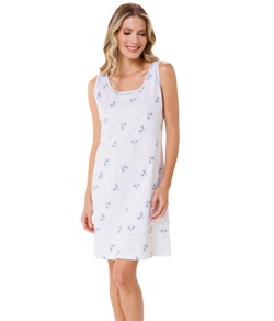 Camisola Curta Regata Floral Paulienne Cl�ssica (087.73) 100% Algod�o