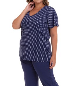 Pijama Feminino Longo Po� Liganete Paulienne (T.L6.173.99) Plus Size