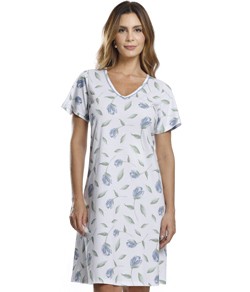 Camisola Curta Cl�ssica Manga Curta 100% Algod�o Paulienne (210.75) Tulipa