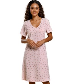 Camisola Clássica Manga Curta Margaridas Paulienne (614.77) 100% Algodão