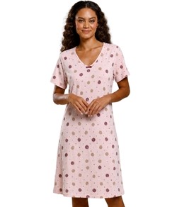 Camisola Clássica Manga Curta Poá Paulienne (614.77) 100% Algodão