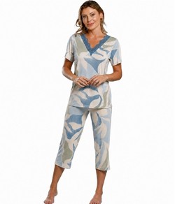 Pijama Feminino Capri Abstrata Paulienne (676.77) Liganete