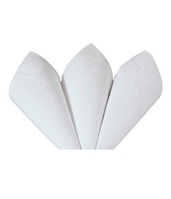 Lenços Presidente Premier (2405) - 32x32cm - Caixa 3 Unidades