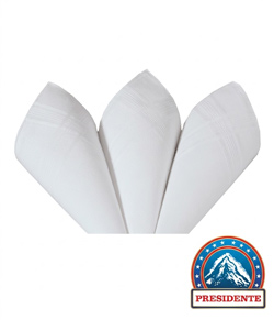 Len�os Presidente Premier (2405) - 32x32cm - Caixa 3 Unidades