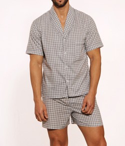 Pijama Curto Masculino Presidente (PC173) Tecido Plano 100% algodão