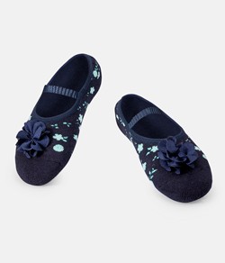 Meia Sapatilha Boneca Antiderrapante com Flor Puket (7239/010603955) Algodão