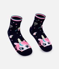 Meia Pansocks Antiderrapante Unicórnio Puket (7260/010604144)