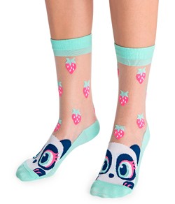 Meia Cano Longo Transparente Panda Puket (72215/10604299)