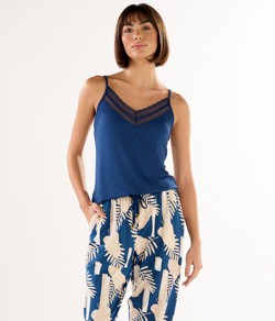 Pijama Feminino Longo Tropical Pzama (100216) Viscolycra