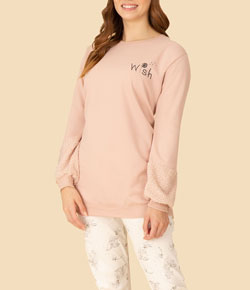 Pijama Feminino Longo Coelho Pzama (40157) Poliviscose
