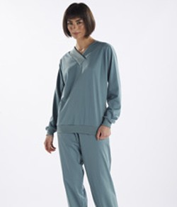 Pijama Feminino Longo Decote V Pzama (50261)