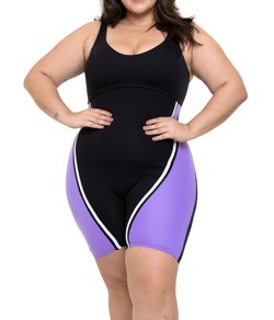 Macaquinho Hidroginástica com Forro RM-Helanca (818) Plus Size