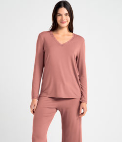 Pijama Feminino Longo Pantalona Soft She (870.11) Modal