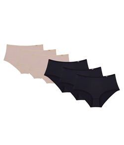 Kit 6 Calcinhas Sloggi Classic Maxi (10124534) Preto/Nude