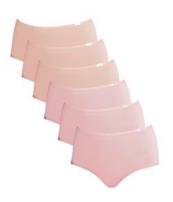Kit 6 Calcinhas Classic Maxi Sloggi (24545) Nude/Rosa