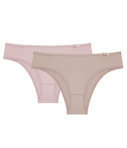 Kit 2 Calcinhas Classic Mini Sloggi (24549) Mink/Essence
