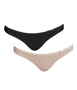 Kit 2 Calcinhas Sloggi Classic TAN (24552) Preto/Mink