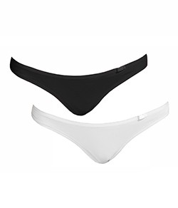 Kit 2 Calcinhas Sloggi Classic TAN (24552) Branco/Preto