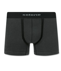 Cueca Boxer Listrada Sem Costura Selene (11071-003) Microfibra