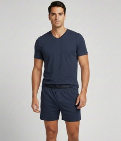 Pijama Masculino 100% Algodão Puma (15100/15110) Marinho