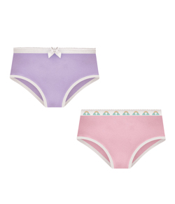 Kit 2 Calcinhas Infantis Selene (20650.001) Lil�s/Rosa - 100% Algod�o