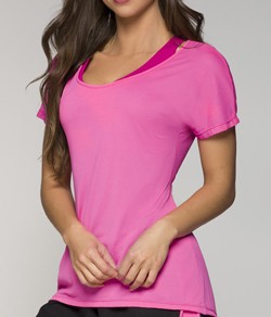 Camiseta Manga Curta DryFit Selene (20860-002) Rosa