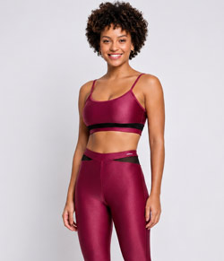 Conjunto Feminino Fitness com Bojo Selene (24619/24620) Rosa
