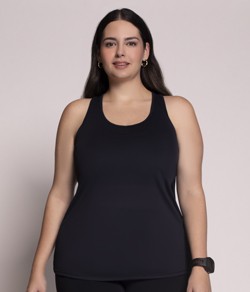 Camiseta Regata Nadador DryFit Plus Size Selene (24945.001) Preto
