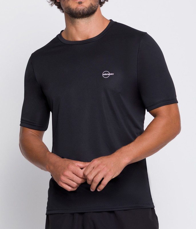Camiseta Masculina Dry Fit Selene (25040-001) Preta ::
