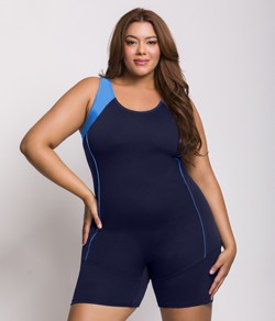Macaquinho Hidroginástica Plus Size Selene (30156.001)