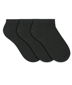 Kit 3 Meias Sapatilha Selene (4001.006) Algod�o - Preto