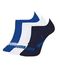 Kit 3 Meias Sapatilha Puma (4515.001) Azul/Branco/Marinho