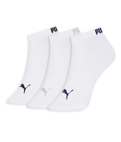 Kit 3 Pares de Meias Cano Curto Puma (4725-001) Brancas