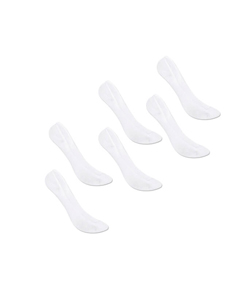 Kit 6 Pares de Meias Invisível Selene (7340-003) Brancas