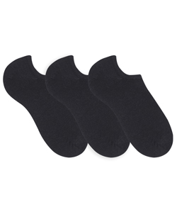 Kit 3 Meias Sapatilha Selene (8065.001) Algod�o - Preto