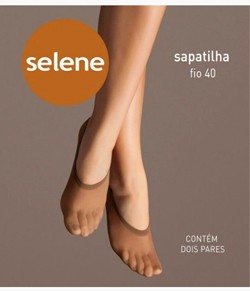 Meia Sapatilha Fio 40 - Embalagem com 2 Pares - Selene (9055.001)