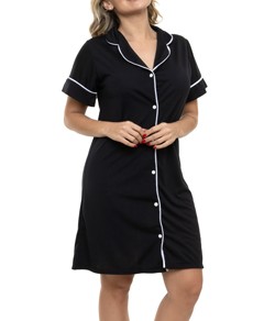 Camisola Americana Curta Aberta Sepie (810) Preto