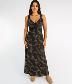 Camisola Longa Regata Floral Sepie (4098)
