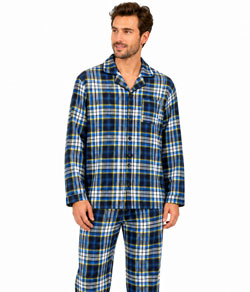 Pijama Americano Masculino Longo Soft Touch Flanelado Sepie (930)