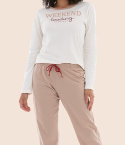 Pijama Feminino Longo Sensare Inspire (14246) 100% Algodão