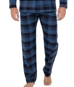 Calça Flanela Masculino Xadrez Sepie (932) em Algodão