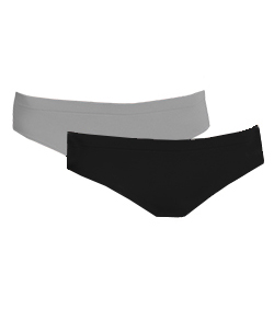Kit 2 Calcinhas Altas Trifil (C01971/1971) Preto/Mescla