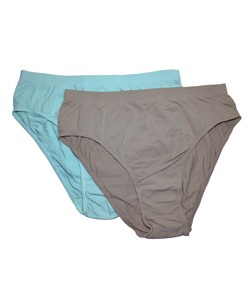 Kit 2 Calcinhas Altas Trifil (C01971/1971) Azul Tiffany/Nude