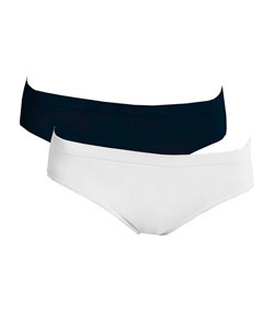 Kit 2 Calcinhas Altas Trifil (C01971/1971) Branco/Preto