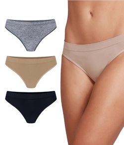 Kit 3 Calcinhas Biquíni Trifil Glow Up (C04299/4299) Mescla/Nude/Preto